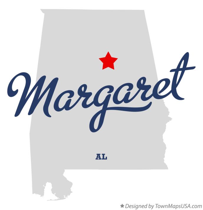 Map of Margaret, AL, Alabama