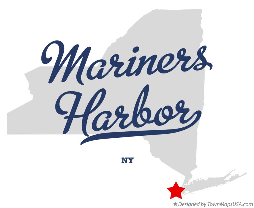 Map of Mariners Harbor, NY, New York