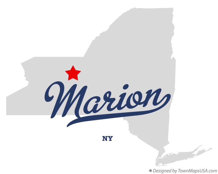 Map of Marion, NY, New York