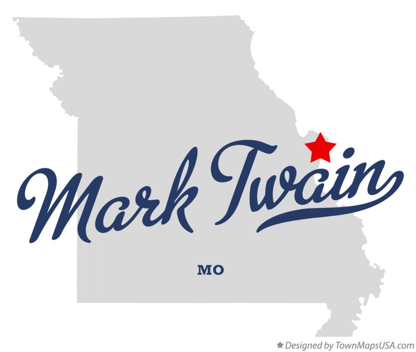 Map of Mark Twain, MO, Missouri