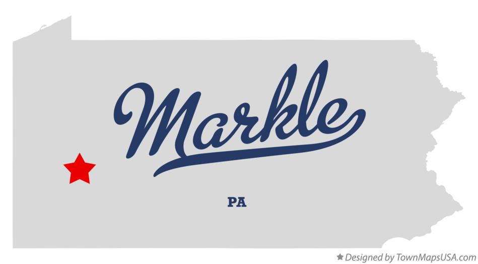 Map of Markle, PA, Pennsylvania