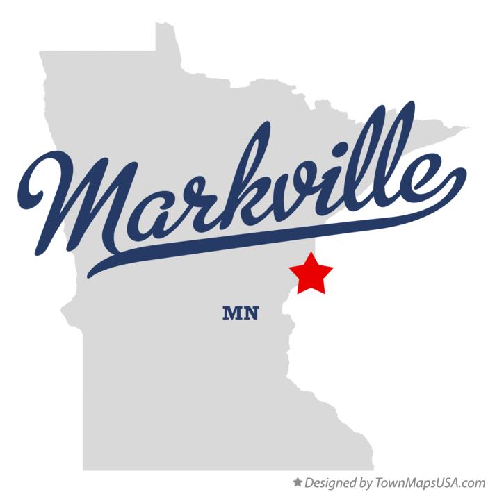 Map of Markville, MN, Minnesota