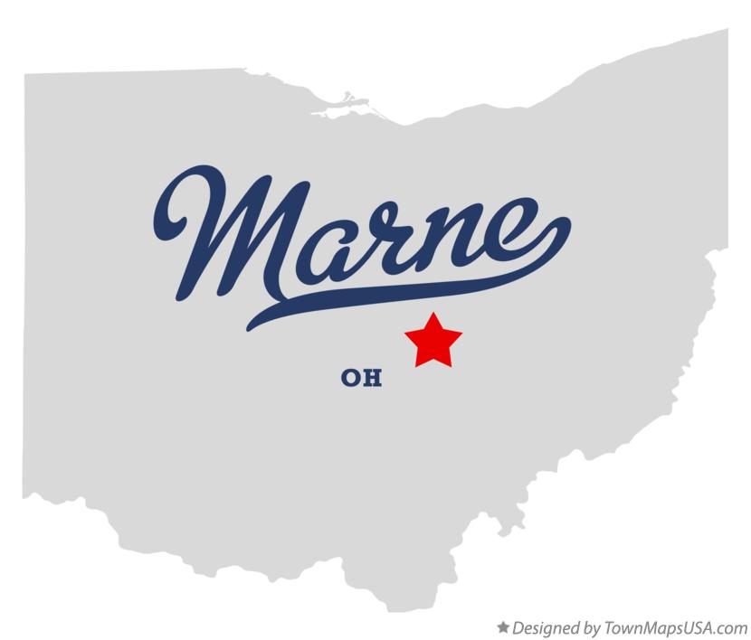 Map of Marne, OH, Ohio