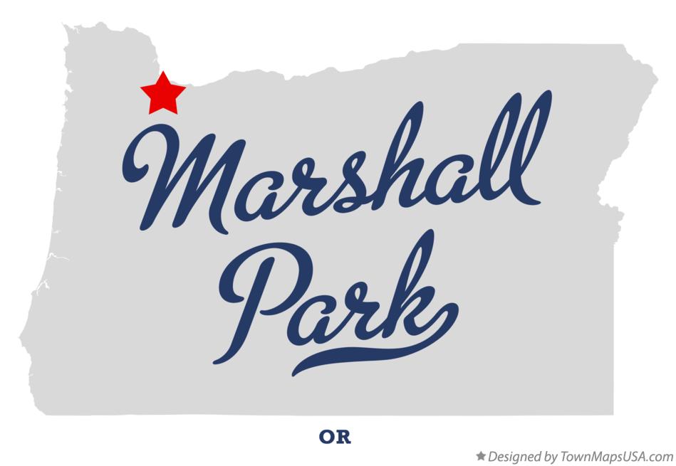 Map of Marshall Park, OR, Oregon