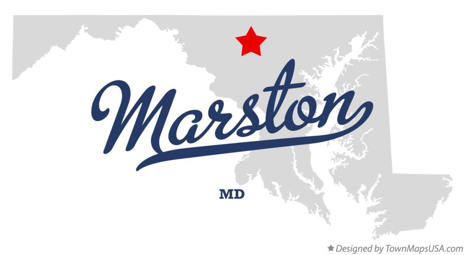 Map of Marston, MD, Maryland
