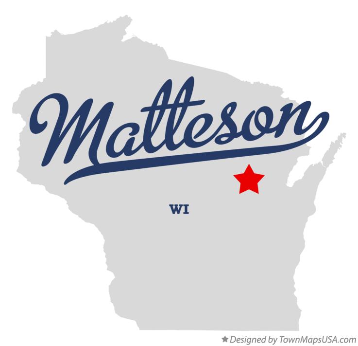 Map of Matteson, WI, Wisconsin