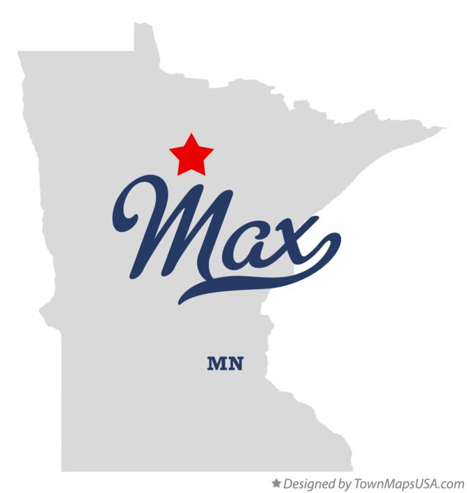 Map of Max, MN, Minnesota