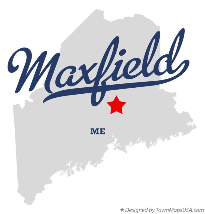 Map of Maxfield, ME, Maine
