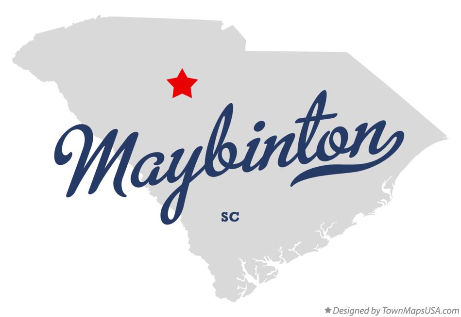 Map of Maybinton, SC, South Carolina