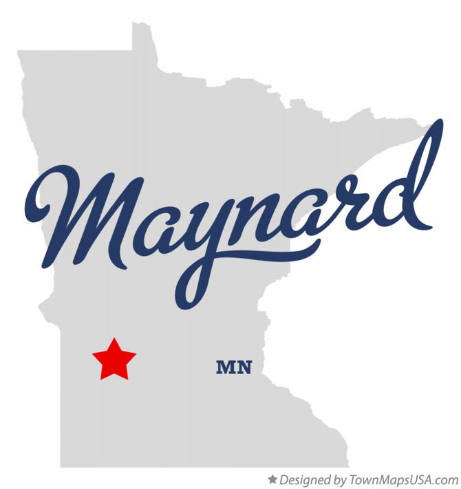 Map of Maynard, MN, Minnesota