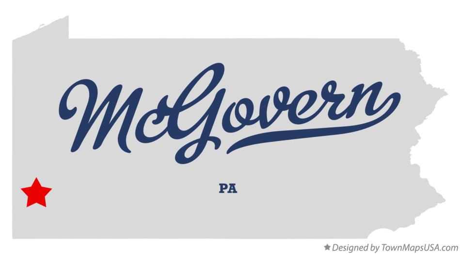 Map of McGovern, PA, Pennsylvania
