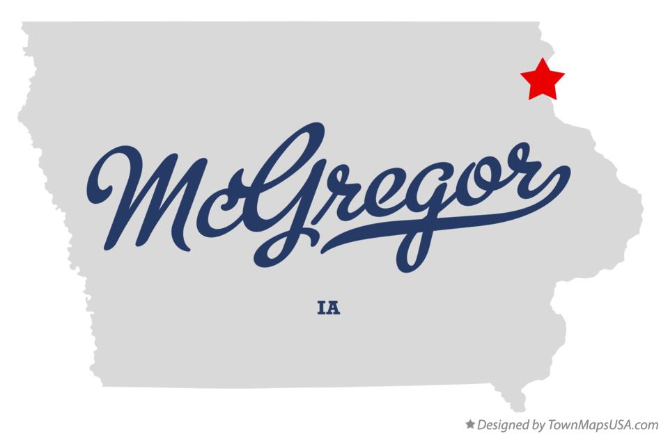 Mcgregor Iowa Map Tybi Christian