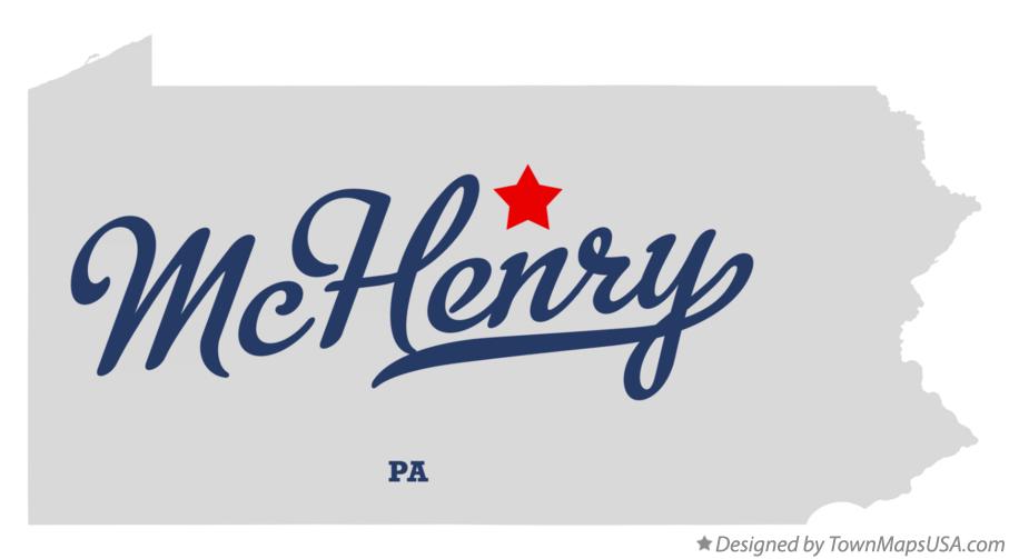 Map of McHenry, PA, Pennsylvania