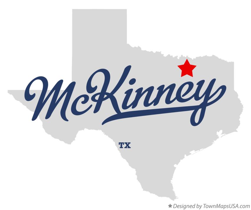 Map of McKinney, TX, Texas