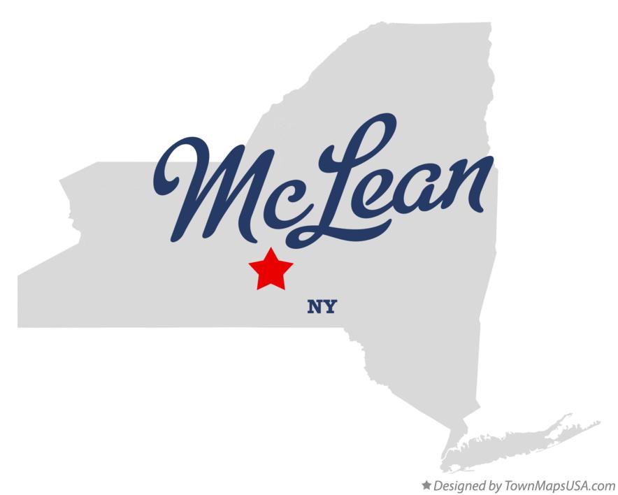 Map of McLean, NY, New York