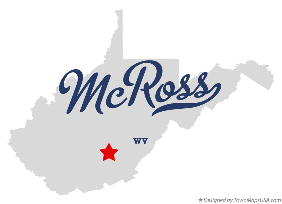 Map of McRoss, WV, West Virginia