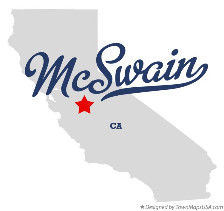 Map of McSwain, CA, California