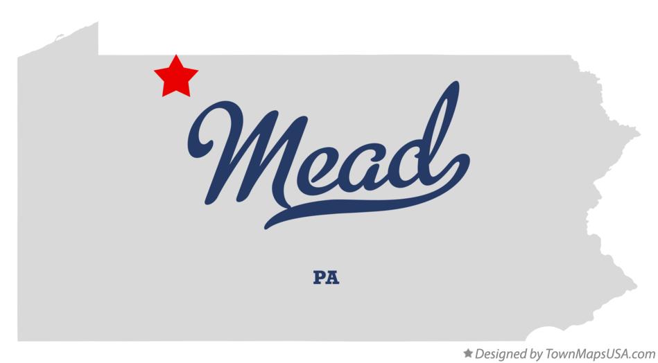 Map of Mead, PA, Pennsylvania