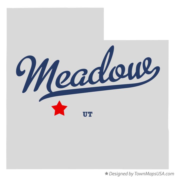 Map of Meadow, UT, Utah