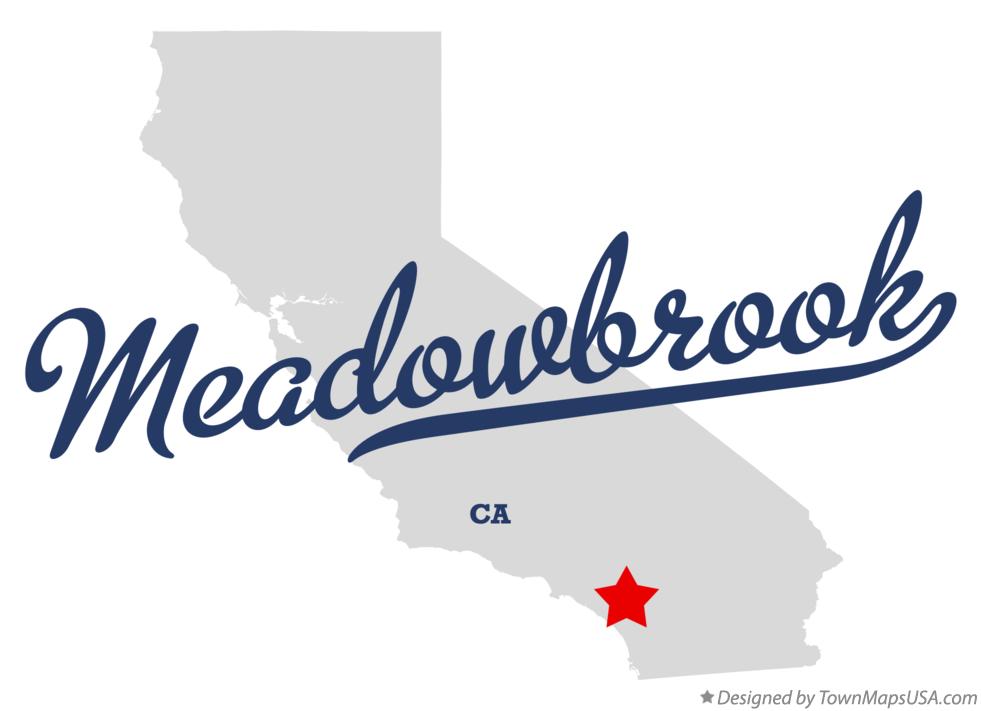 Map of Meadowbrook, CA, California