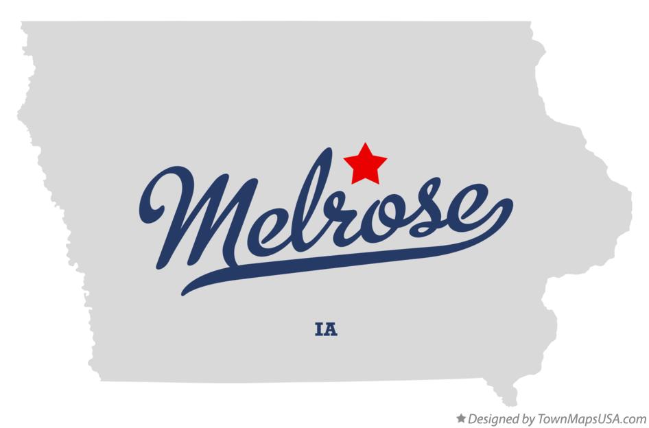 Map of Melrose, Grundy County, IA, Iowa