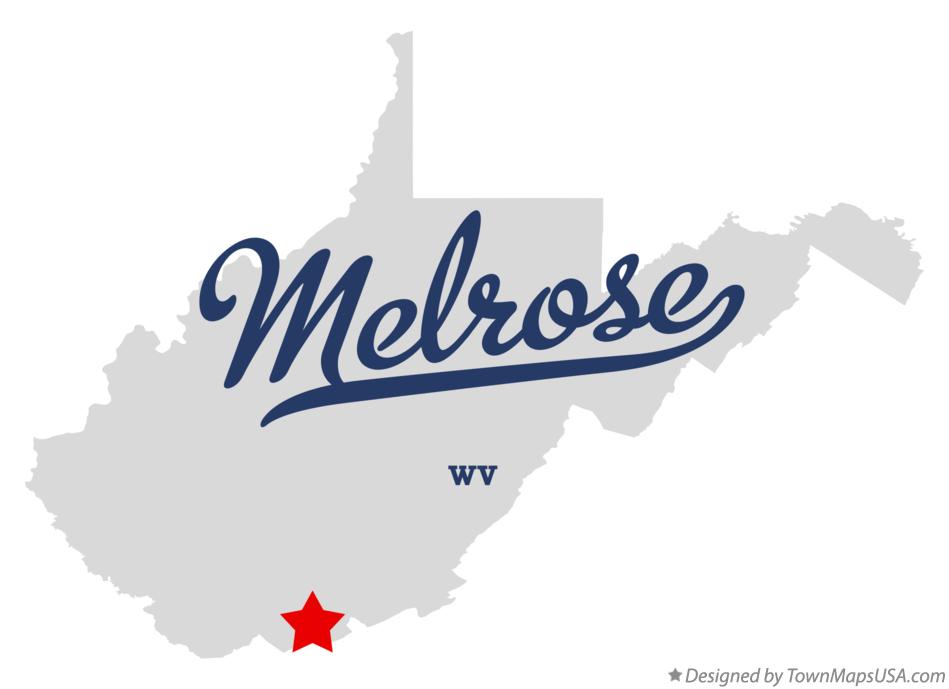 Map of Melrose, WV, West Virginia