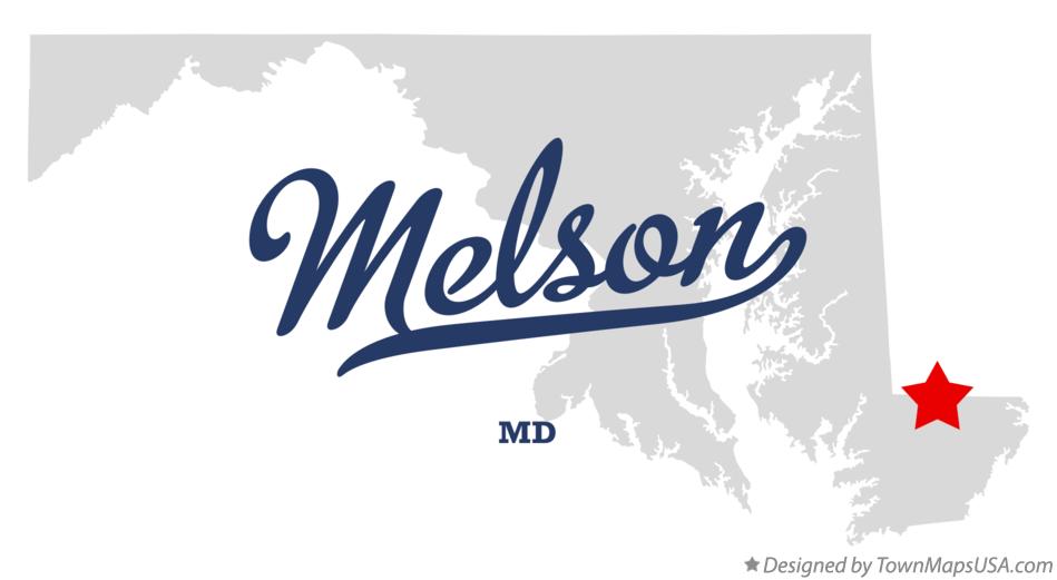 Map of Melson, MD, Maryland