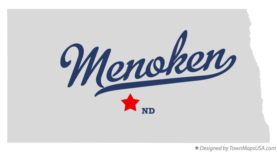 Map of Menoken, ND, North Dakota
