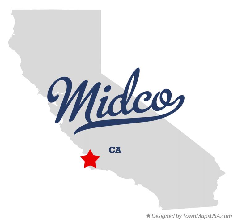 Map of Midco, CA, California