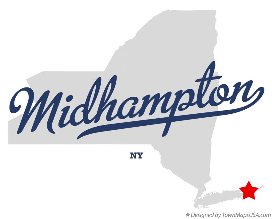 Map of Midhampton, NY, New York