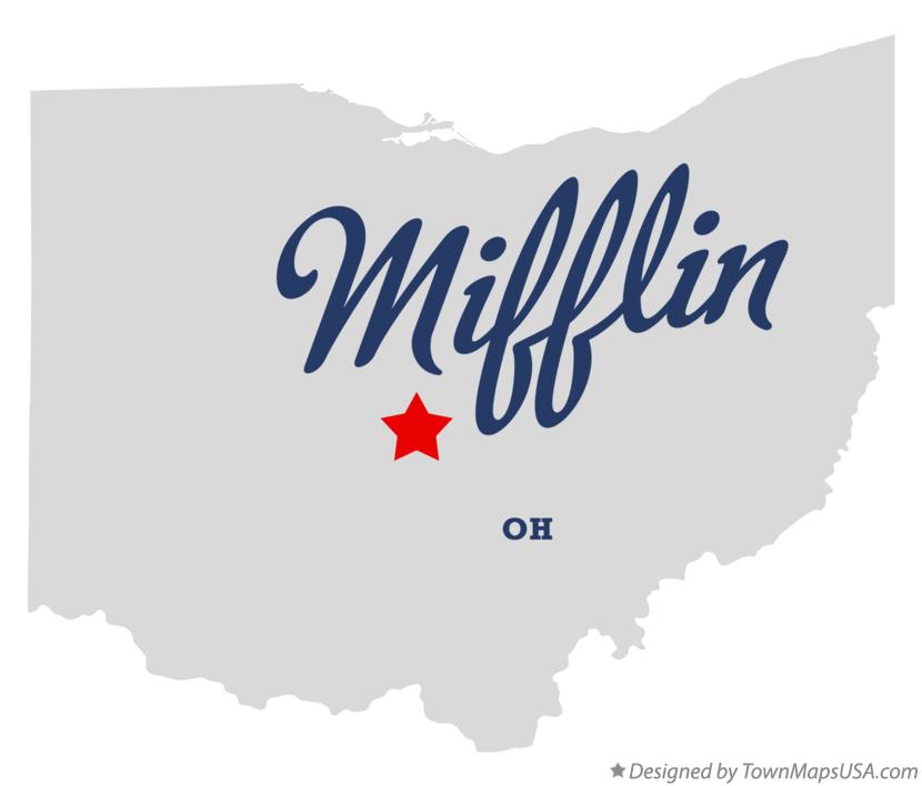 Map of Mifflin, Franklin County, OH, Ohio