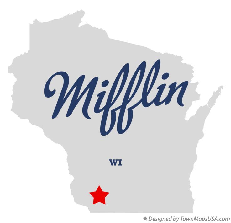 Map of Mifflin, WI, Wisconsin