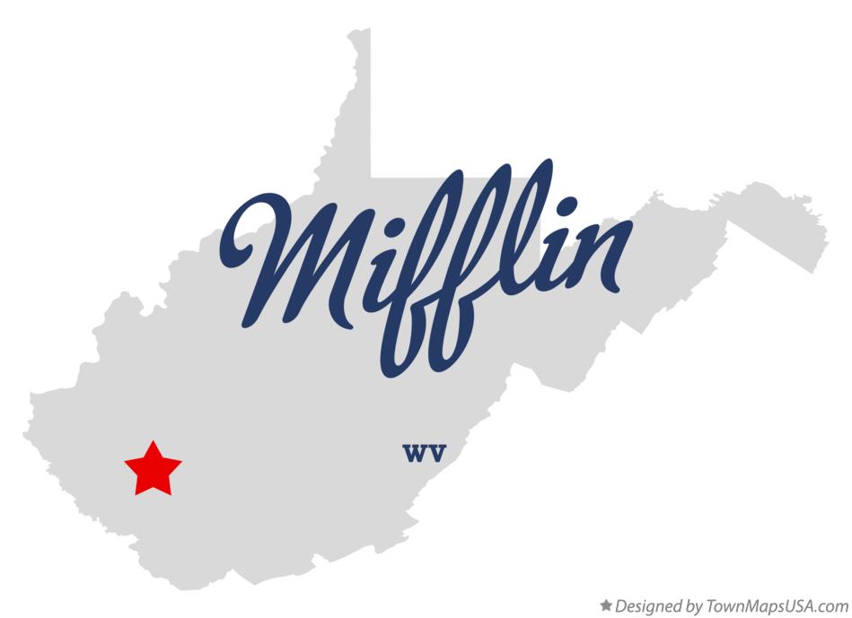 Map of Mifflin, WV, West Virginia