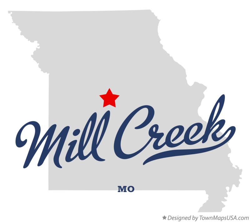 Map of Mill Creek, MO, Missouri