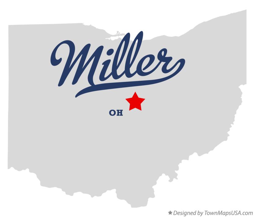 Map of Miller, OH, Ohio