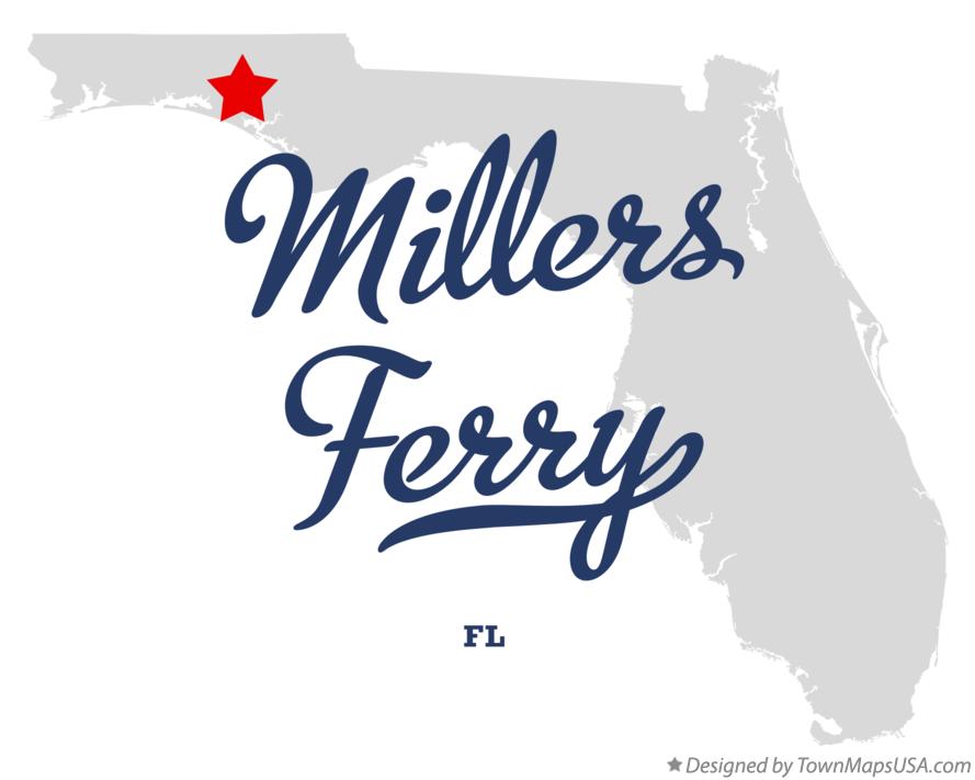 Map of Millers Ferry, FL, Florida