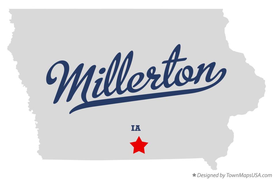 Map of Millerton, IA, Iowa