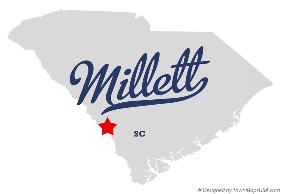 Map of Millett, SC, South Carolina