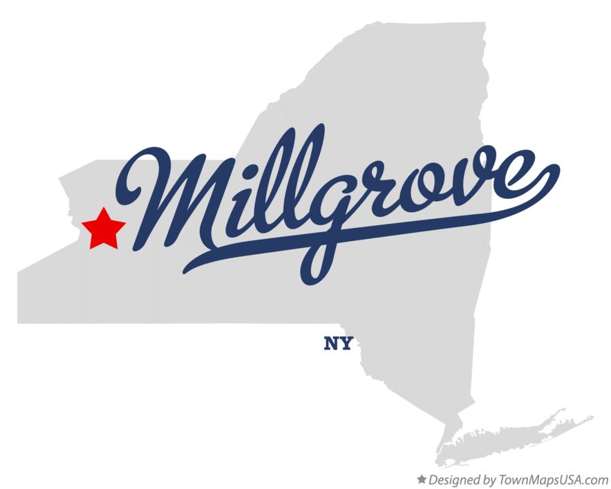 Map of Millgrove, NY, New York