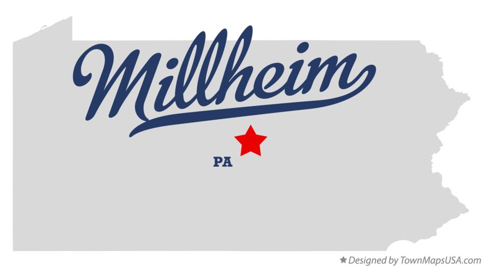 Map of Millheim, PA, Pennsylvania