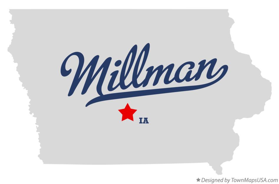 Map of Millman, IA, Iowa