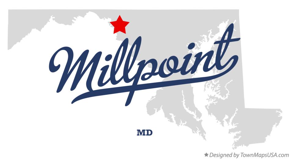 Map of Millpoint, MD, Maryland