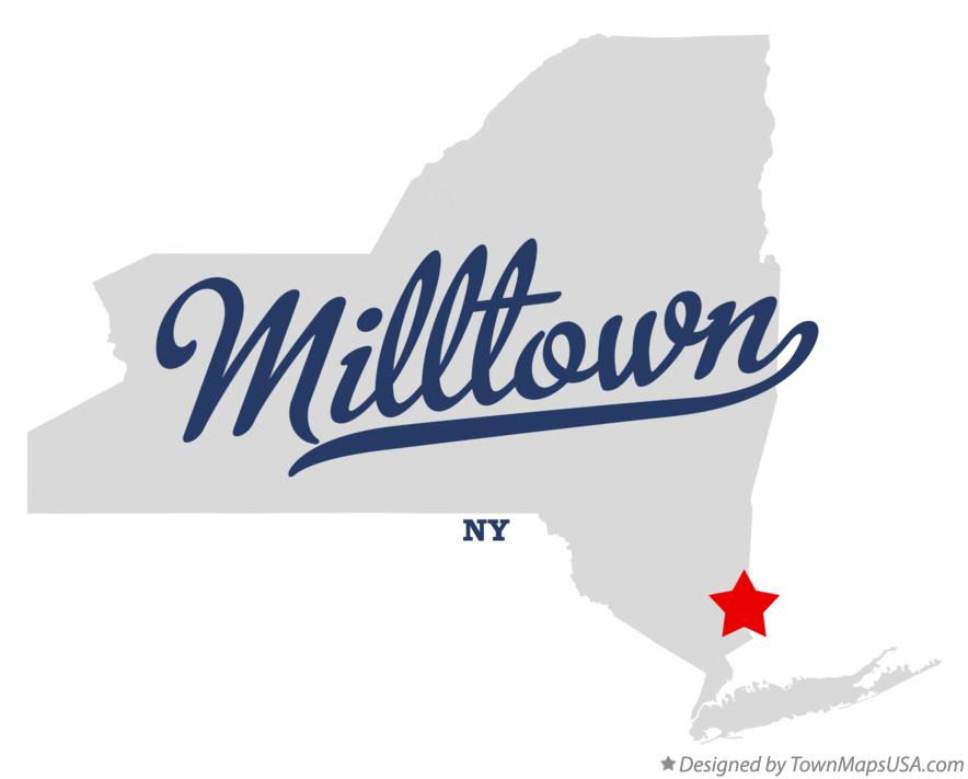 Map of Milltown, NY, New York