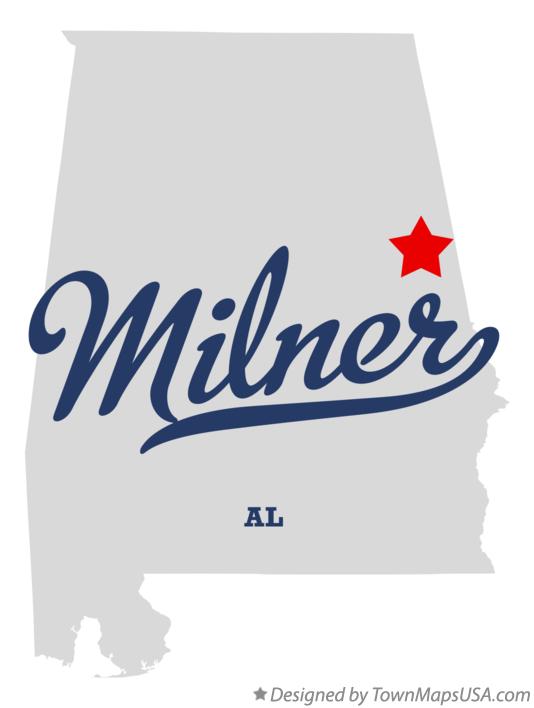 Map of Milner, AL, Alabama