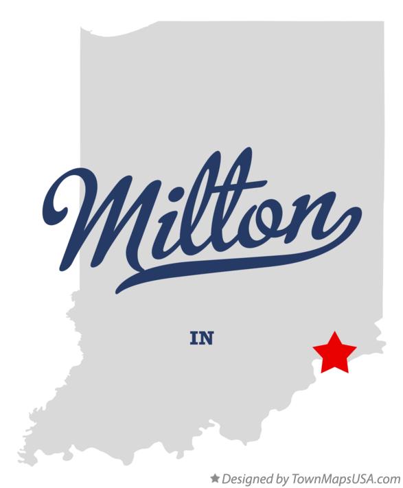Map of Milton, Jefferson County, IN, Indiana