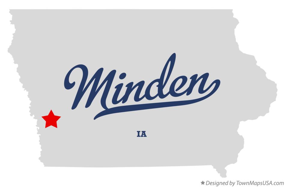 Map of Minden, IA, Iowa