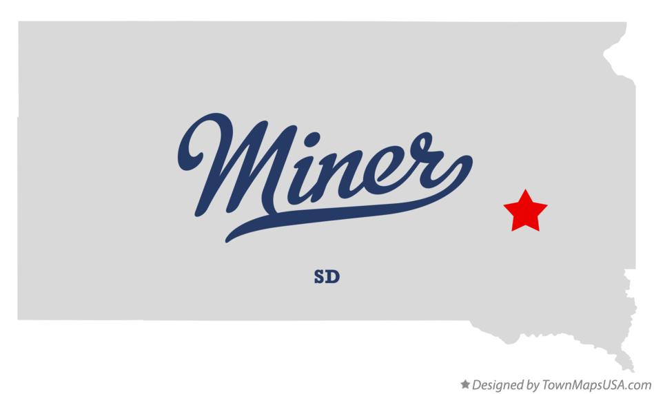 Map of Miner, SD, South Dakota