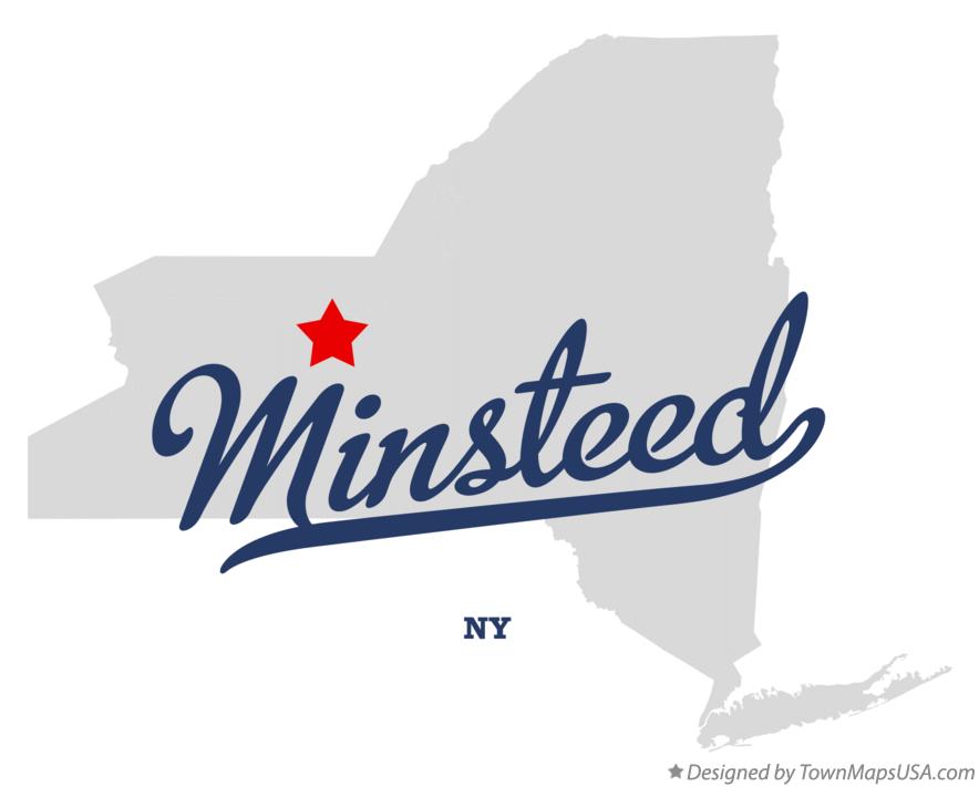 Map of Minsteed, NY, New York