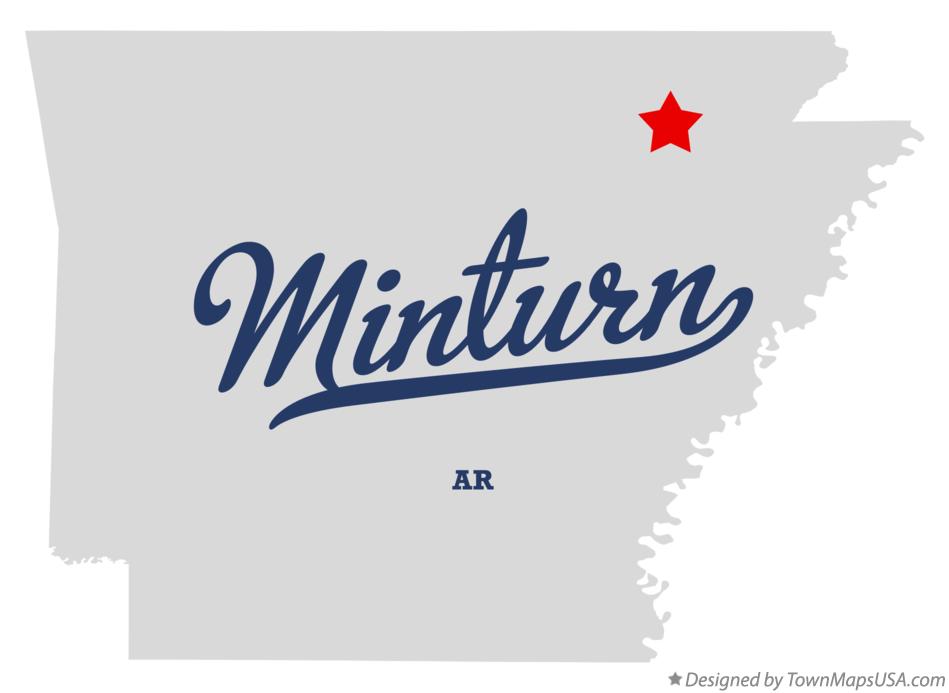 Map of Minturn, AR, Arkansas