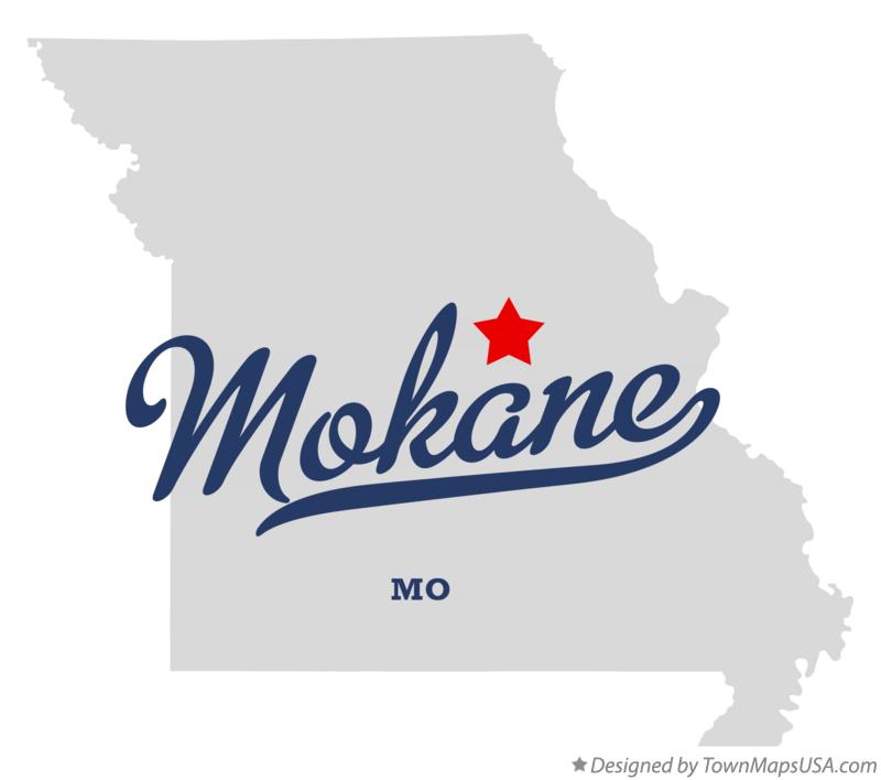 Map of Mokane, MO, Missouri